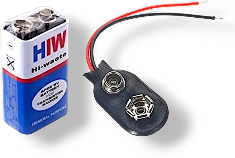 asep 9 VOLTS HW with Connector, HI-WATT 100% 9V Long Life   Battery