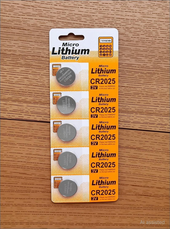 Nimida CR2032 Lithium Coin 3V, Pack of 5 For use in Calculators, keyfobs, etc   Battery(Pack of 5)