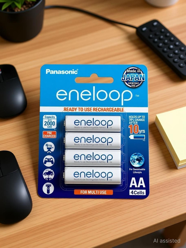 Panasonic Eneloop AA 2000 mAH  Battery(Pack of 4)