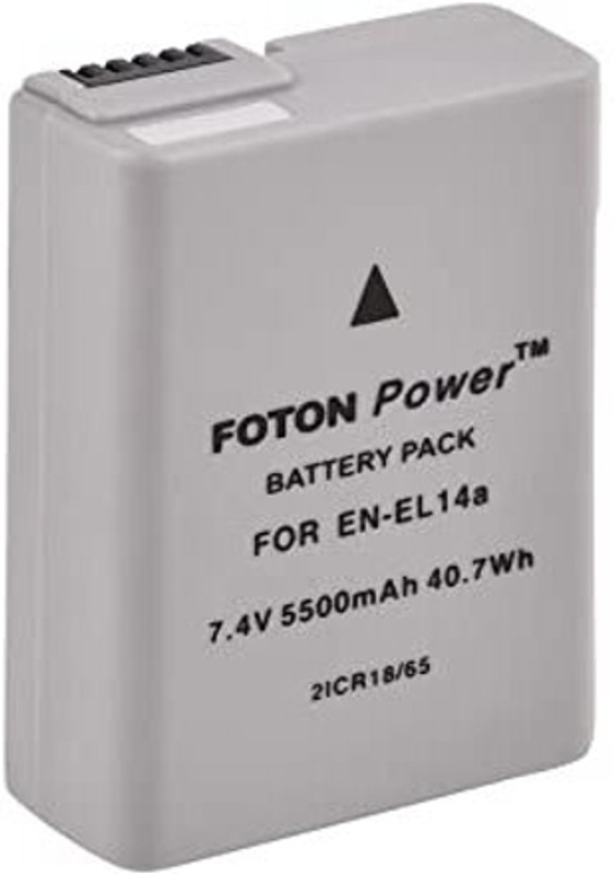 FOTON POWER EN -EL14 Pack for nikon Camera D3100, D3200, D3300, D3500, D5100 Battery