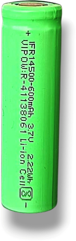 AVISRI 2 pcs 3.7V 500mAh Li-ion 14500 Rechargeable   Battery(Pack of 2)
