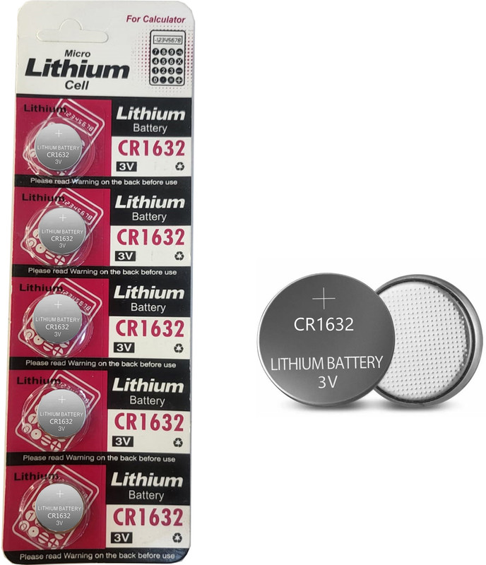 Zohlo Authentic CR 1632 : Long-Lasting Power for Keyless Fobs,Toys Battery(Pack of 5)