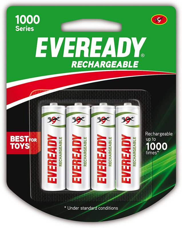 EVEREADY AA Rechargeable  | 1000 Series  Battery(Pack of 4)