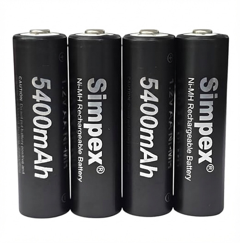 Simpex 5400mAh Ni-MH AA Ready to Use Rechargeable   Battery(Pack of 4)