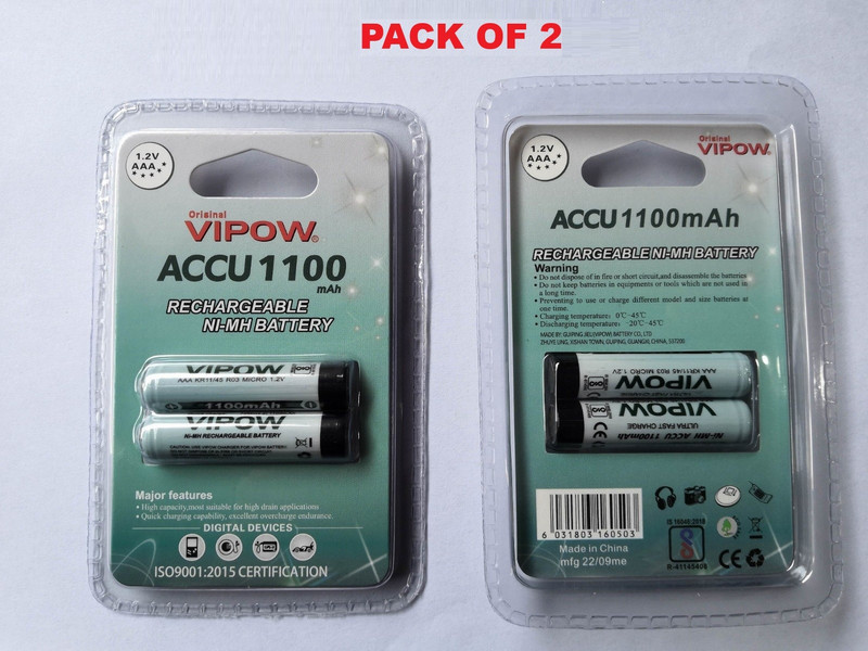 Varsug Traders VIPOW ACCU AA 1800 MAH  Battery(Pack of 4)