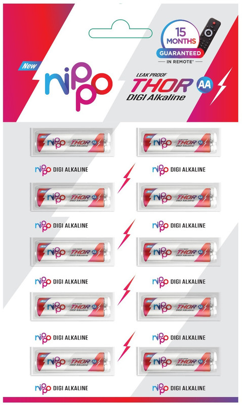 Nippo Thor AA Battery(Pack of 10)