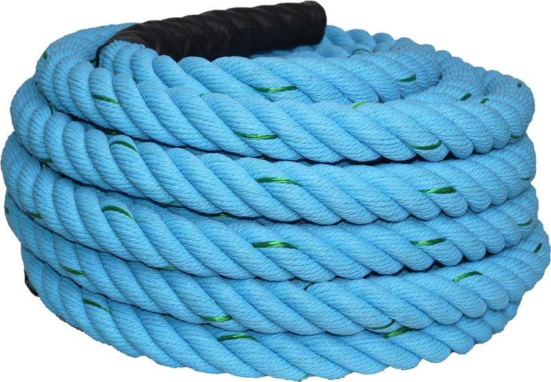 Fit Fusion Battle-Blue-30FT Battle Rope(Length: 30 ft, Weight: 4 kg, Thickness: 1.5 inch)