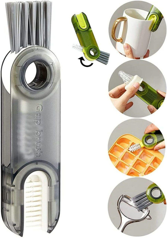 Haveli 3 in 1 Multi Bottle Brush Cleaning, Sponge Baby Bottle Brush, Cup Lid Gap Bottle Battle Rope(Length: 1 ft, Weight: 450 kg, Thickness: 6 inch)