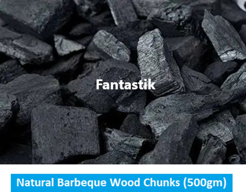 SHOPLUTERA Natural Barbeque Wood Chunks(500 g)