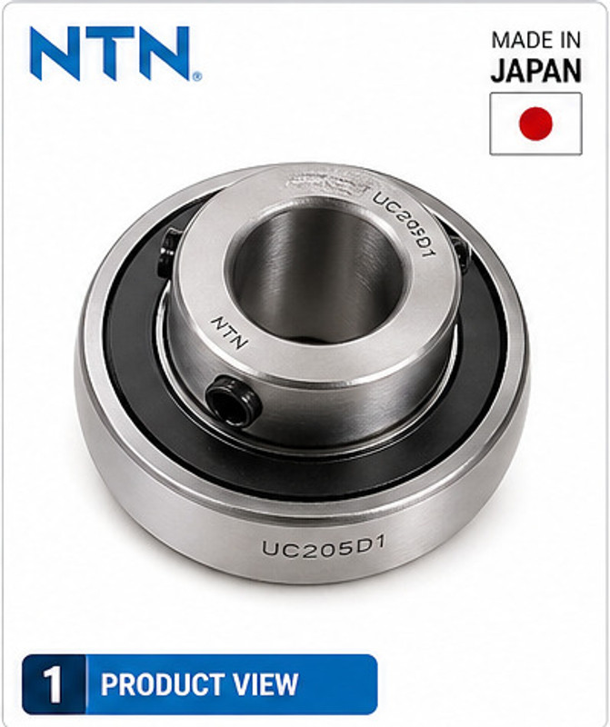 NTN UC205D1 Insert Ball Bearing – 25mm Bore, Set Screw Locking, Double Sealed, Bearing Connecting Rod