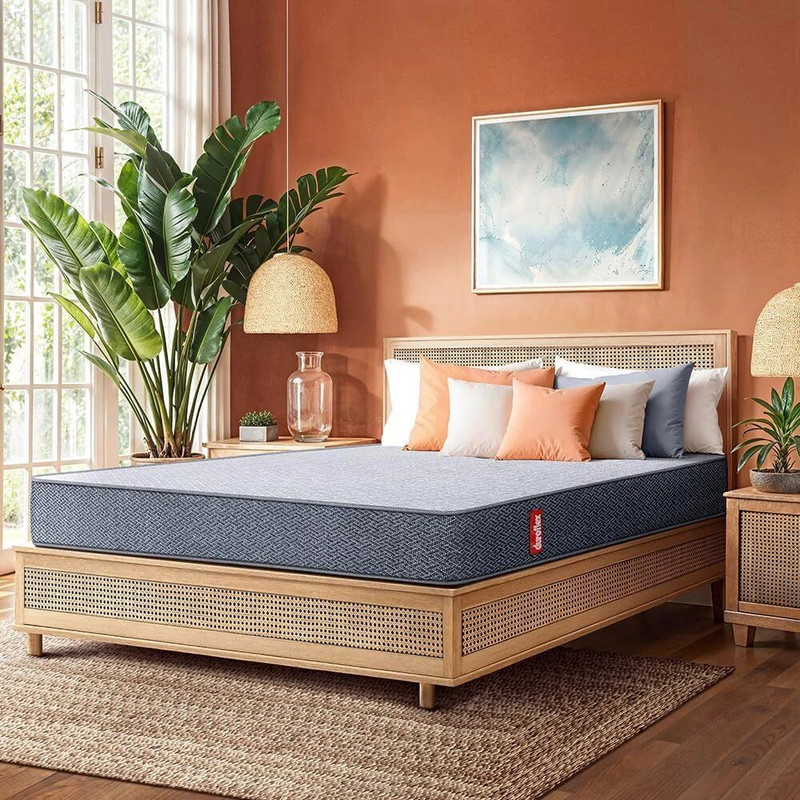 Duroflex Livein Essential Orthopedic, Pressure Relieving Memory Foam, Roll Pack, 6 inch Double High Resilience (HR) Foam Mattress(L x W: 72 inch x 48 inch)