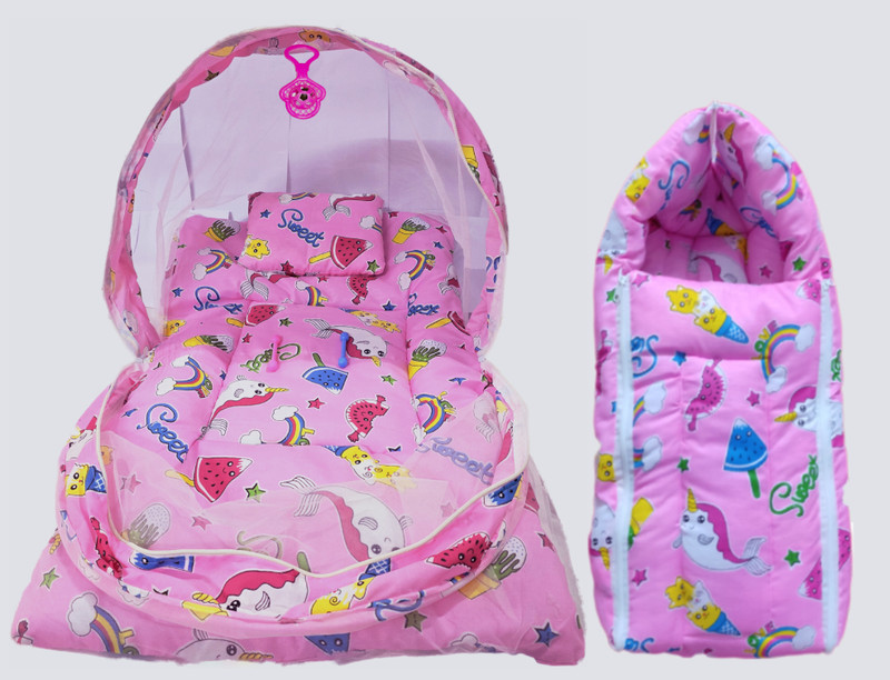 First Vision Baby Sleeping Bag with Mosquito Net & Pillow Sleeping Bag
