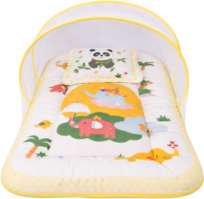 Kwitchy New Born Baby Mosquito Net Bed(YELLOE)