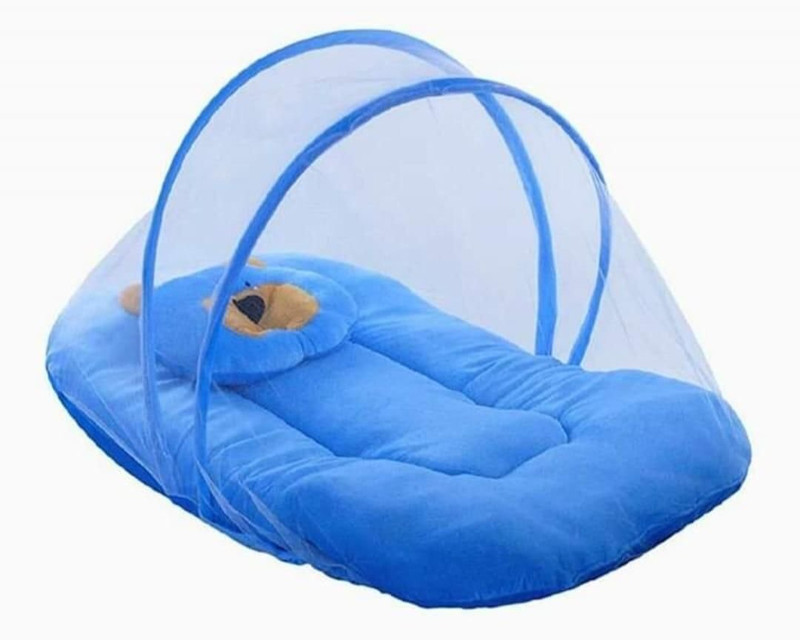 PCT Velvet Baby Bed Sized Bedding Set(Blue, 1)