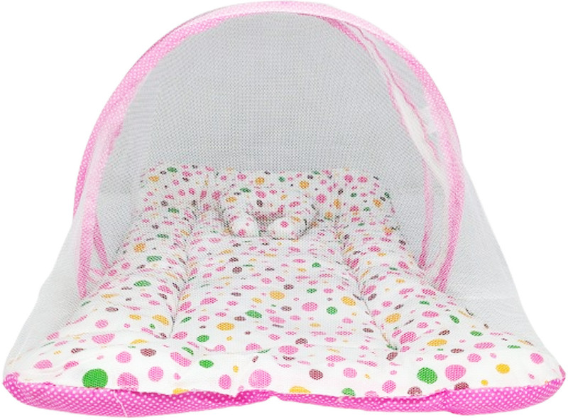BULI-WEAR Baby Bubble Mosquito Bed Cotton Washable Kids Mosquito Net(Pink, Tent)