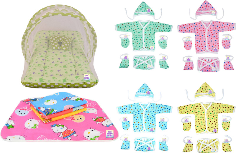 adore stuff Baby Bedding Set Combo Baby Bedding Printed(Fabric, Multicolor)
