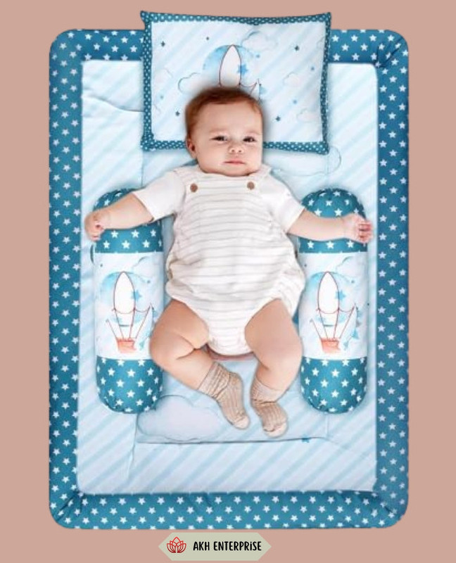 AKH ENTERPRISE Cotton Baby Bed Sized Bedding Set(Balloon, Baby Mattres)