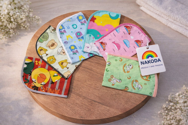 NAKODA Cotton Single Flat 200 TC Cartoon 6 Summer Bedsheets(Multicolor)
