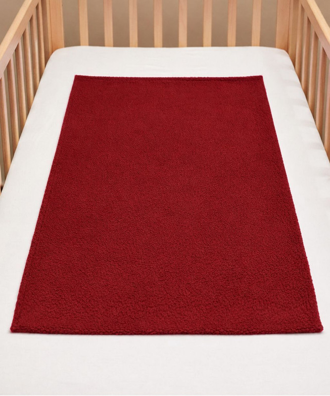 Adey Gifting Cotton, Polyester Single Flat 180 TC Self Design 1 Summer Bedsheet(Red)