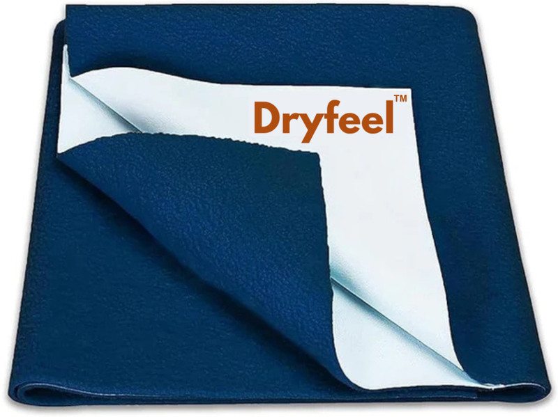 dryfeel Cotton Super King Flat 0 TC Solid 1 Bedsheet(deep sea blue)
