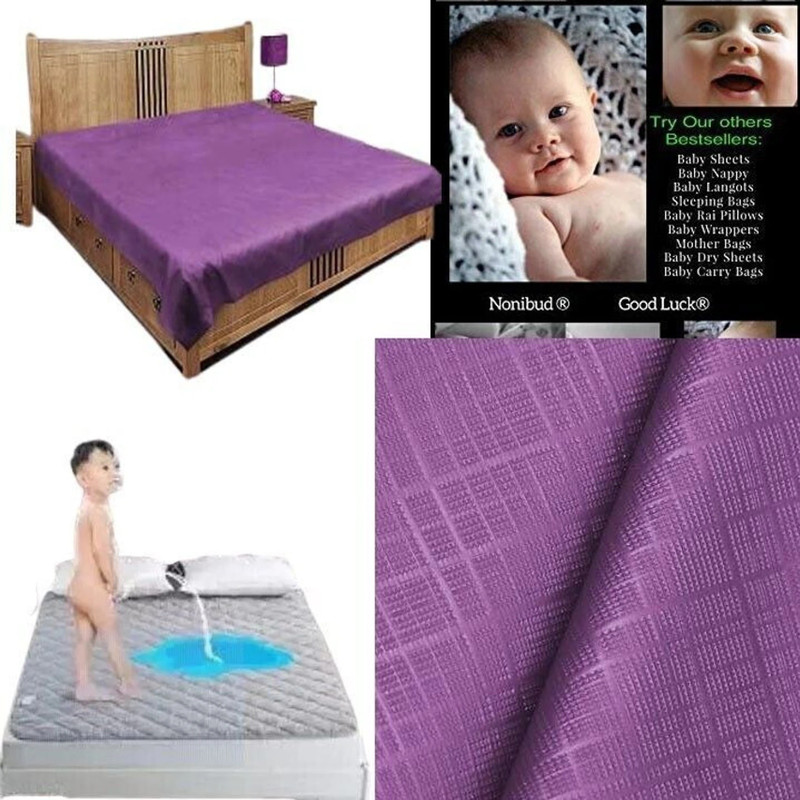 AG Creations Polyester Double Flat 140 TC Self Design 1 Summer Bedsheet(Purple)