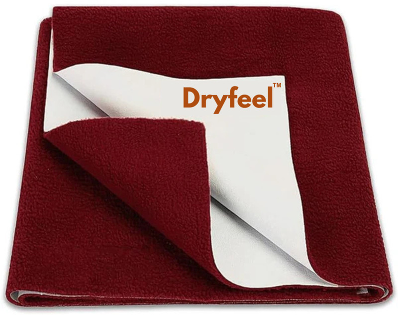 dryfeel Cotton King Flat 0 TC Solid 1 Bedsheet(Maroon)