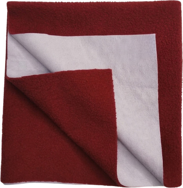 babynest Cotton Double Flat 150 TC Solid 1 Bedsheet(Maroon)