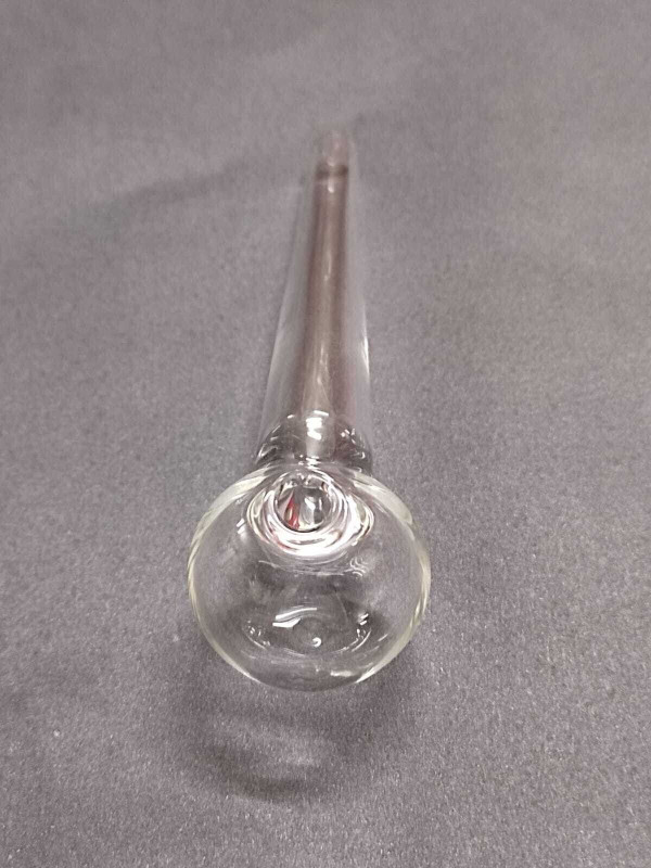 LEAHANA 3" SNORTER CLEAR GLASS CHILLUM Beer Bong Funnel(10 mll)