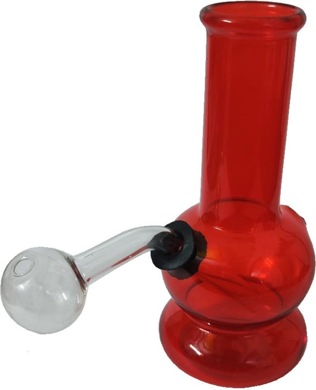 GREENS 5 Inch Oil Burner Red Glass Smoking Water Pipe Beer Bong Funnel(200 mll)