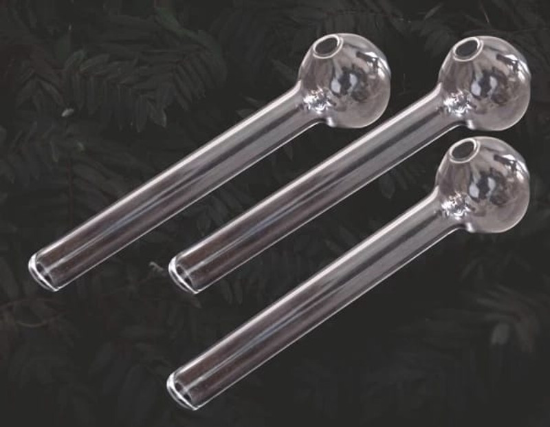 MFTONLINE 4 inch clear glass oil pipe for smoking Beer Bong Funnel(40 mll)