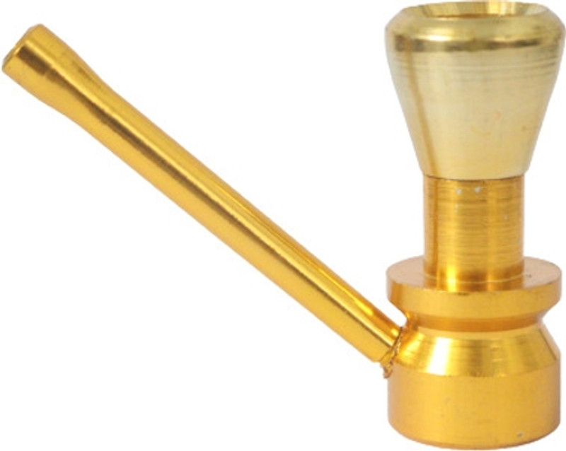 TANISHKA EXPORT 3 Inch Mini Hookah Design Yellow Smoking Metal Hookah Beer Bong Funnel(15 mll)