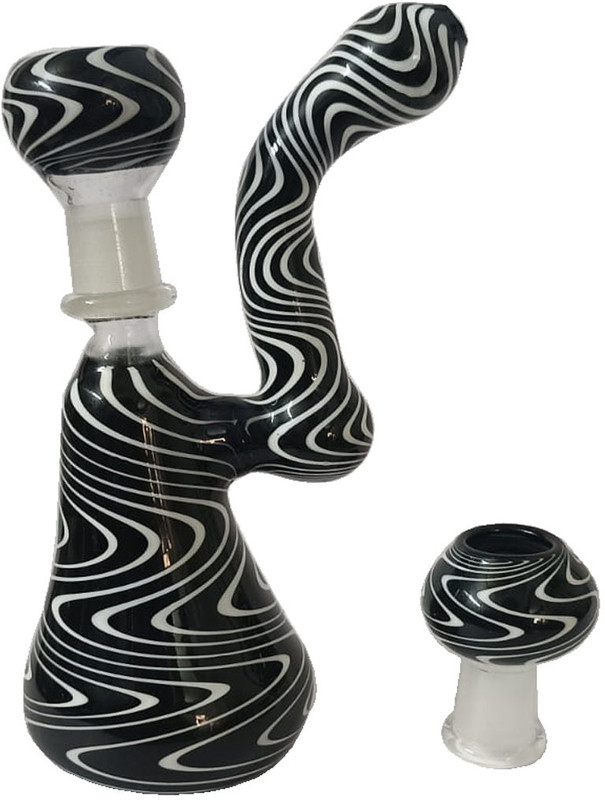 TANISHKA EXPORT 6 Inch 2PEC Bowl Decorative Multicolor Glass Smoking Beer Bong Funnel(145 mll)