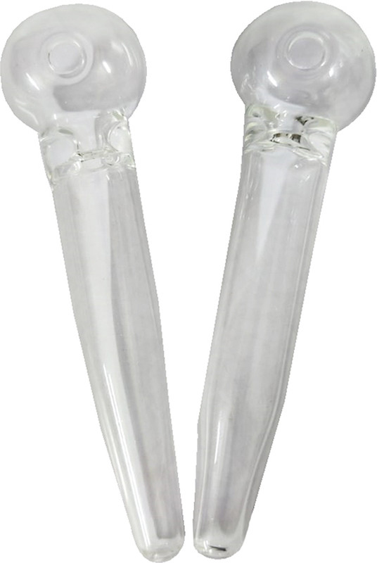 GREENS 5 Inch Valentines Tullu Clear Glass Smoking Pipe Beer Bong Funnel(40 mll)