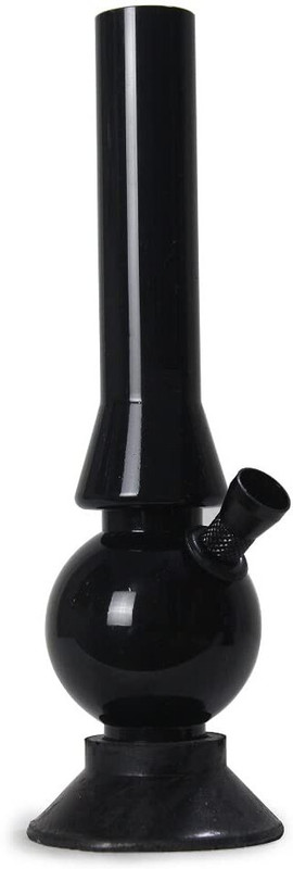TANISHKA EXPORT 8 Inch Black Water Pipe Acrylic Smoking Beer Bong Funnel(150 mll)