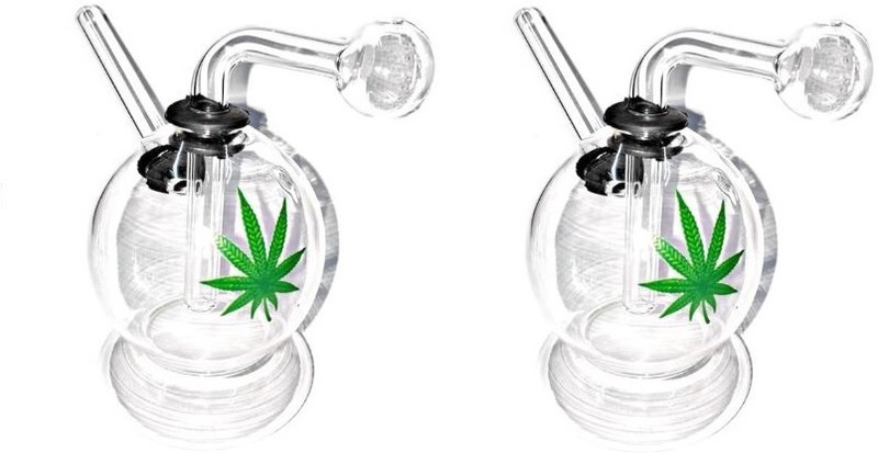 Hooker Fookers Glass Ball Snow per Bong (Pack of 2) Beer Bong Funnel(120 mll)