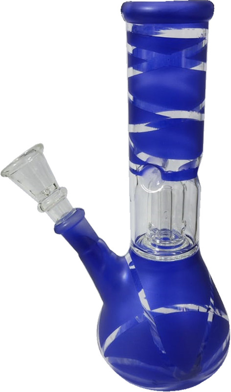 GREENS 8 Inch Percolator Designer Red Glass Smoking Beer Bong Funnel(300 mll)