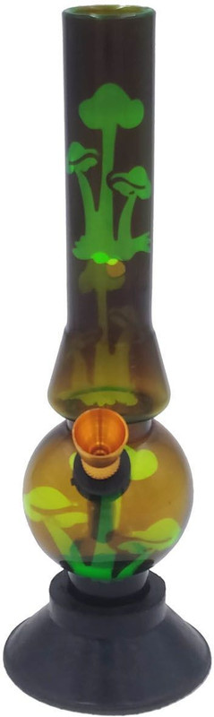 Green Apple Inc Blue Bob Marley Printed Water Pipe 8 Inch Acrylic Beer Bong Funnel(200 mll)