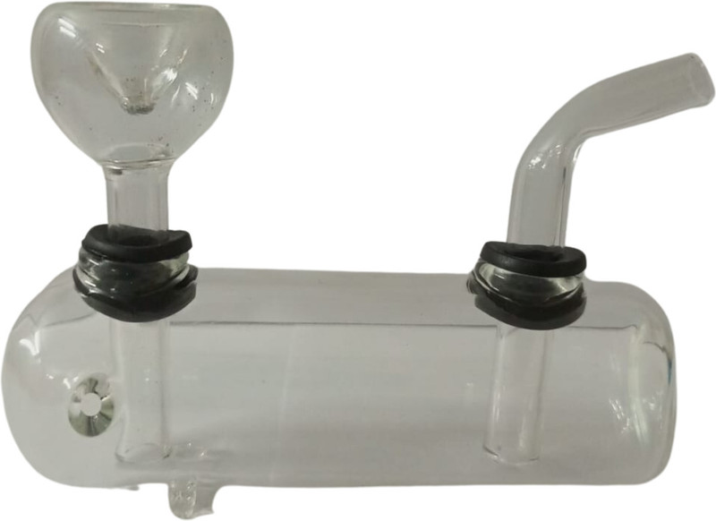 LEAHANA 5inch Snake Glass Smoking Bong cylindrical Shape Sulpha Hookah(Pack of 1) Beer Bong Funnel(10 mll)