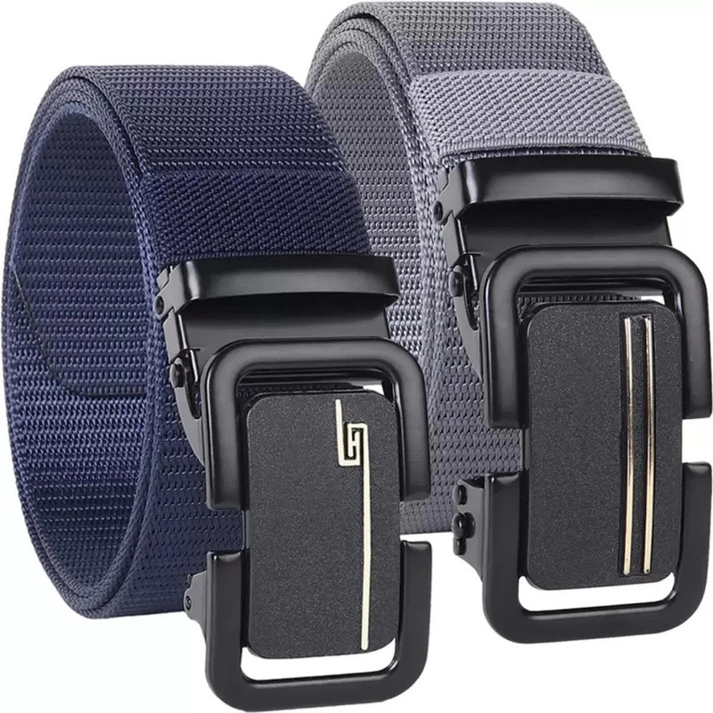 Nexbelt Men Formal Blue, Grey Nylon Belt