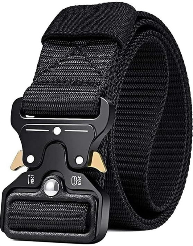 DARKLEATHERIS Men & Women Casual, Formal, Party Black Nylon Belt