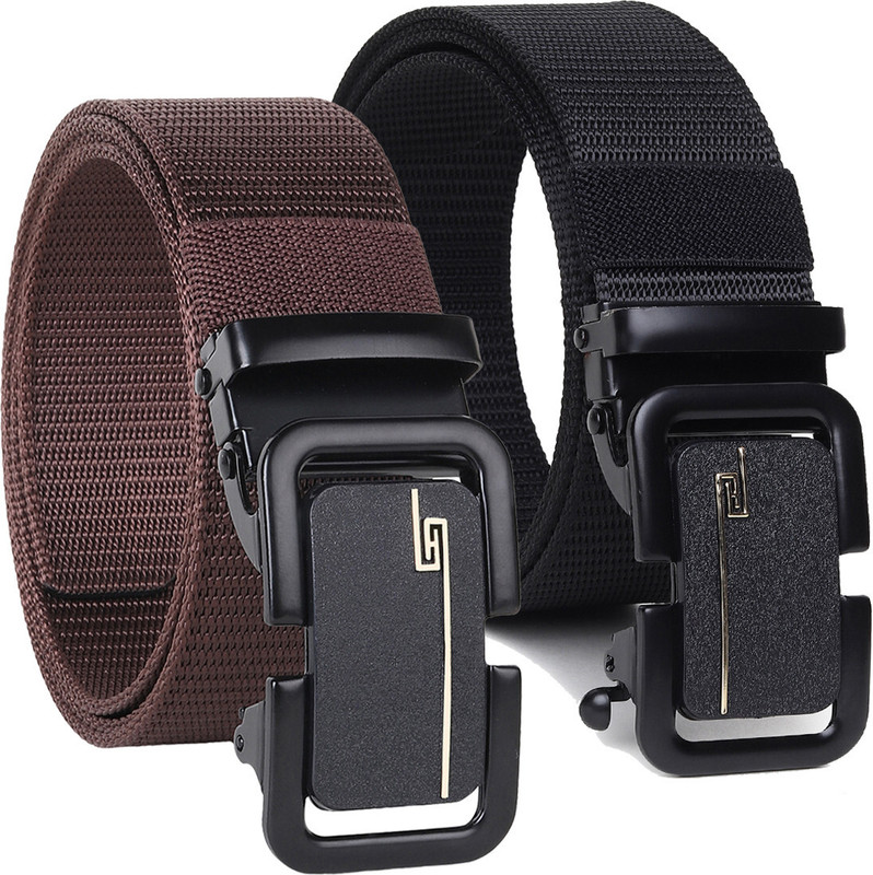Nexbelt Men Casual Grey, Black Nylon Belt