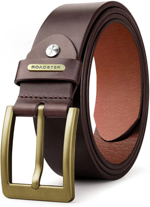 Roadster Men Tan Genuine Leather Belt
