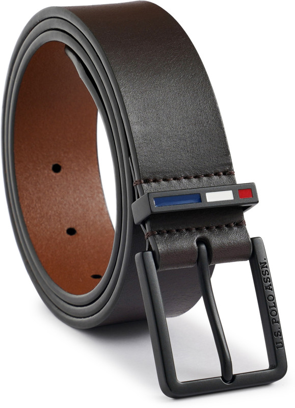 U.S. POLO ASSN. Men Casual Blue Genuine Leather Belt