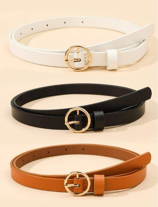 Hapani Fashion Women Party Brown Genuine Leather, Artificial Leather Belt