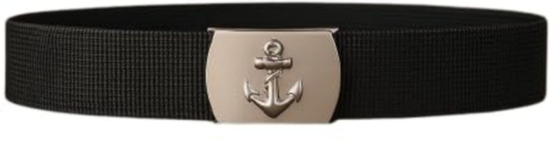EMARINERSAPP Men & Women Formal Black Nylon Belt