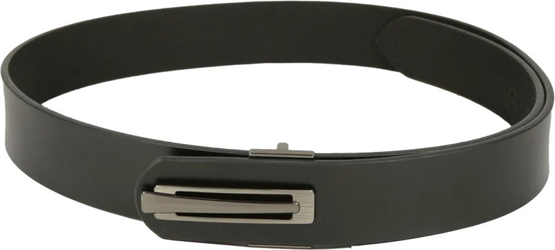 USL Men Casual Black Genuine Leather Belt