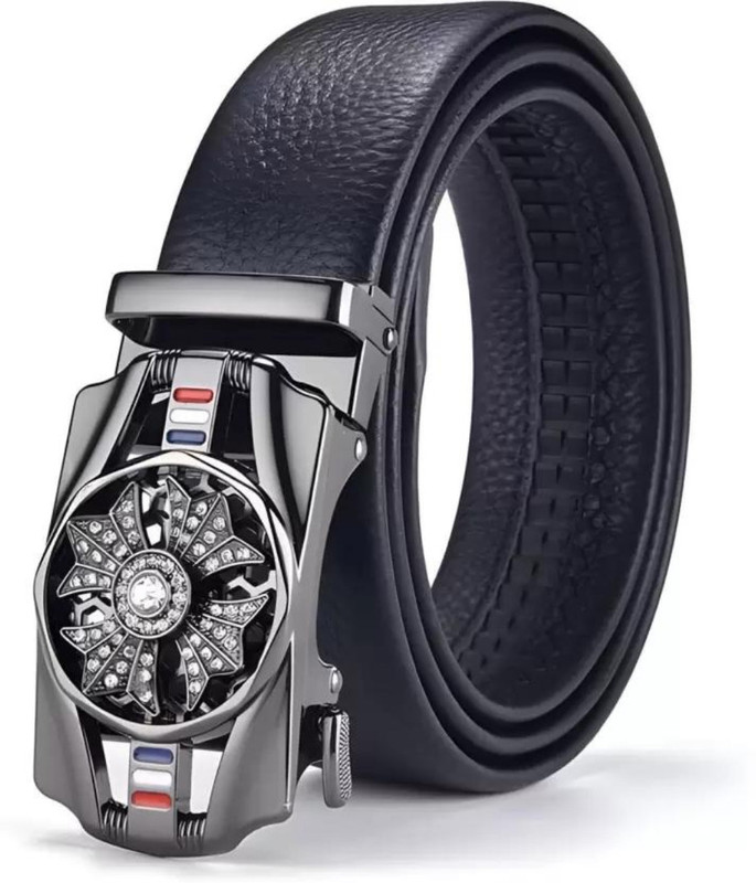 LUXURY LEATHER Girls Casual, Formal, Party Black Texas Leatherite Belt