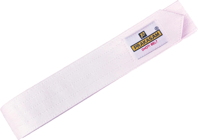 Prakasam Cotton Men Casual White Canvas Belt