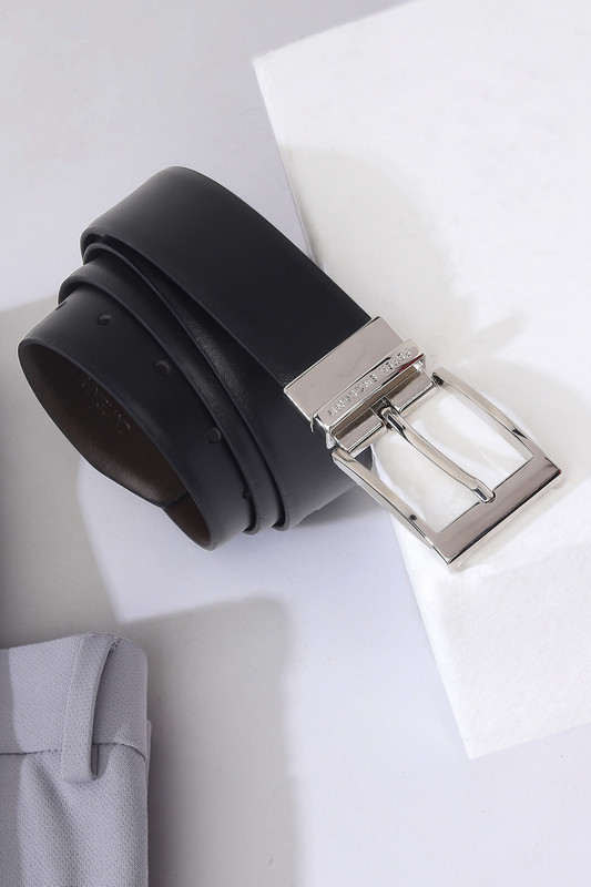 PETER ENGLAND Men Blue Genuine Leather Belt