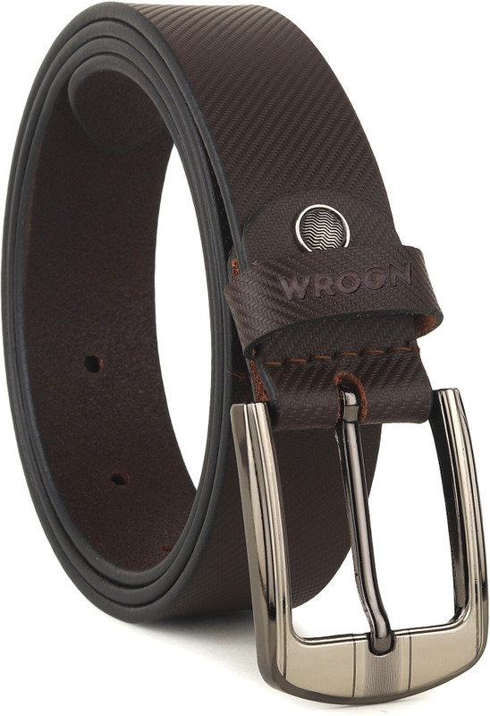 URBAN ALFAMI Men Formal, Casual, Evening, Party Brown Genuine Leather Belt